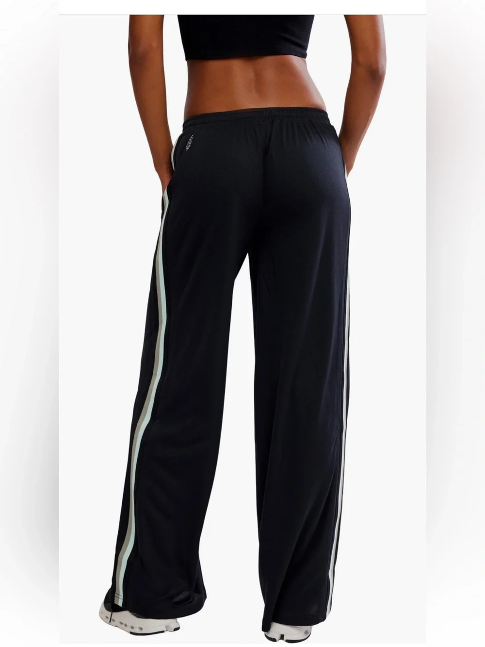 Free People One on One Mesh Pants Athleisure Gym Stripe Track